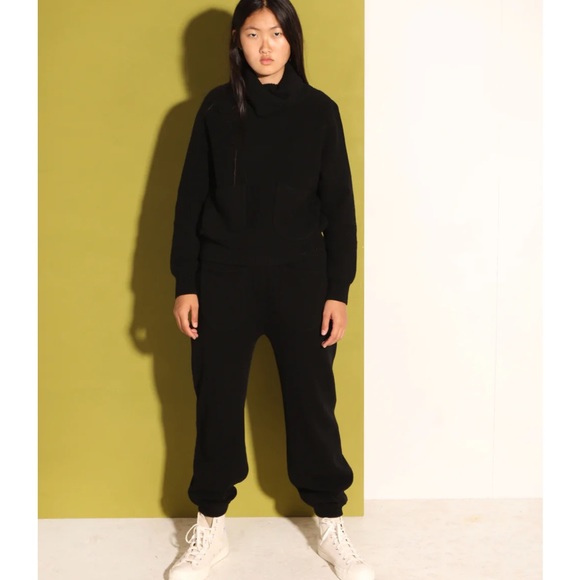 KAEL KNIT BLACK Sweater- L.F.Markey 100% wool - Picture 5 of 6